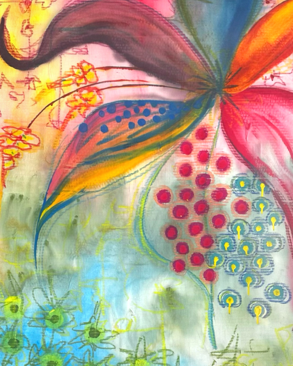 FLORAISON N°2 - Oeuvre Originale Unique